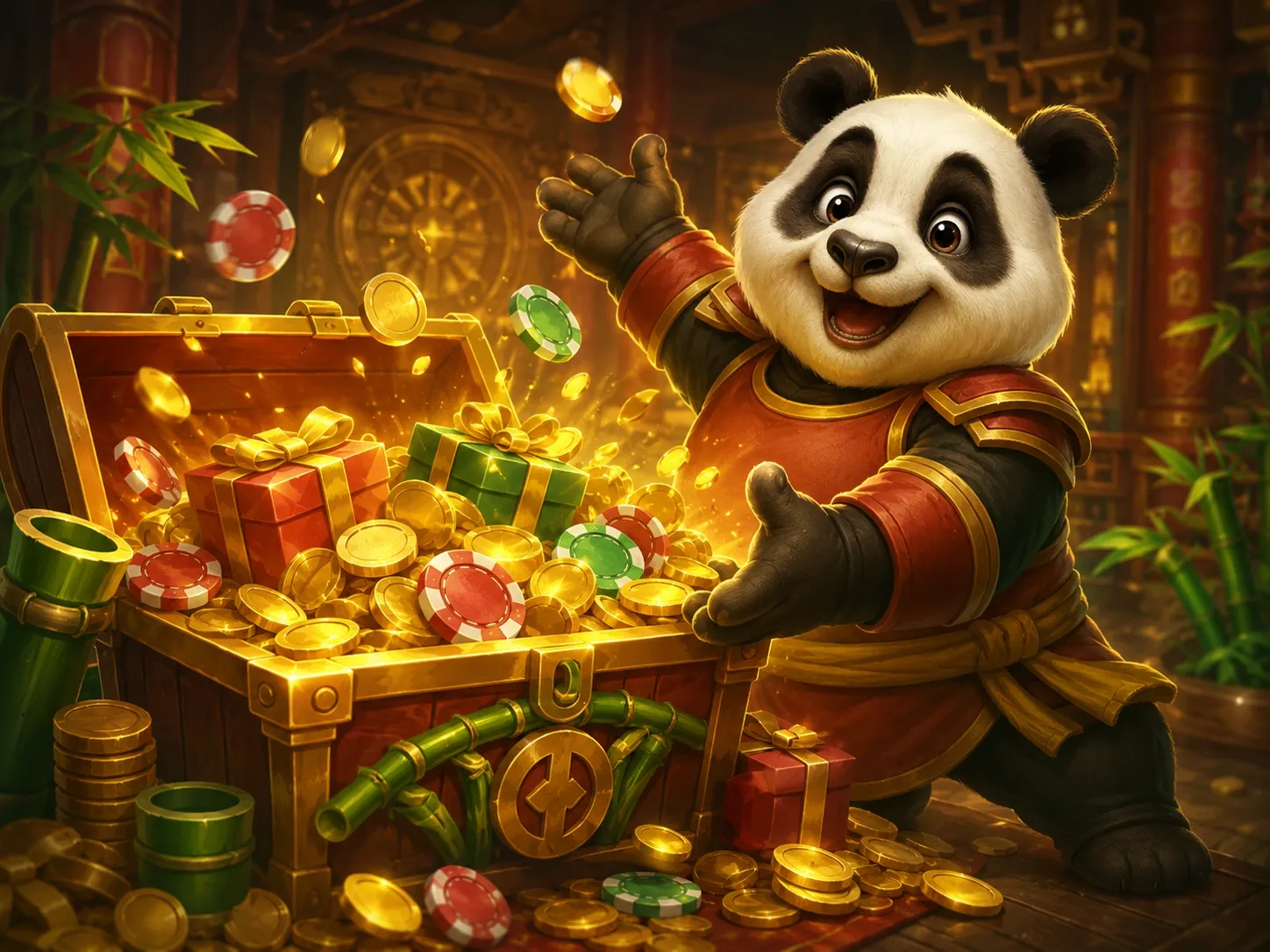 Golden Panda Bonus Treasure Gifts